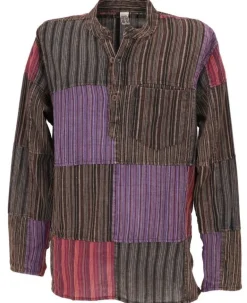 Patchwork bondeskjorte til Herre - 3 Modeller