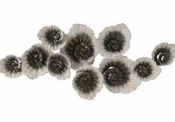 Polso vægdekoration / relief i håndmalet metal - 132cm - Pris for 2stk