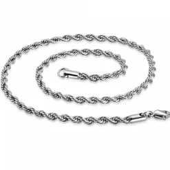 Rope Stålhalskæder 4mm / Fra 40cm til 90cm