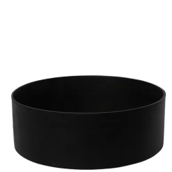 Rund lav vandtæt plantepotte Ø.30 cm - sand + sort + grå