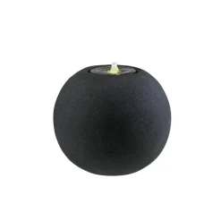 Rund Maicao Vandkunst i sten look med LED lys - Sort eller Grå