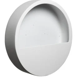 Rund vægampel / vægkrukke til planter og blomster - 3 størrelser - Sort + Hvid