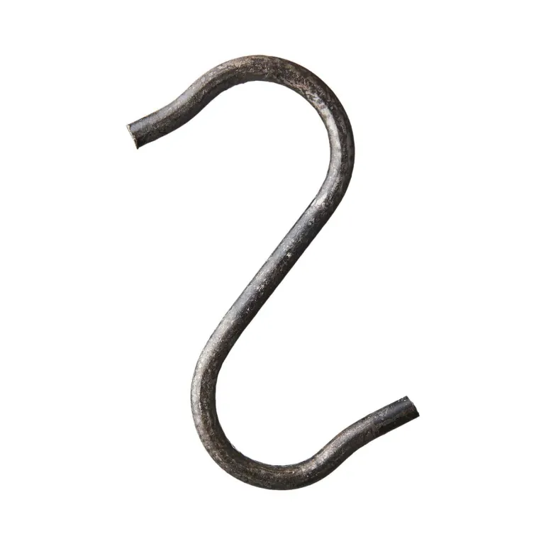 Rustik sort S - krog i rå jern - 3 størrelser - 6stk pak