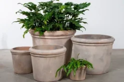 Sasso Line Terracotta Krukker - 5stk i sæt