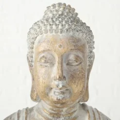 Siddende Buddha Gold Antique - 67cm