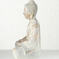 Siddende Buddha Gold Antique - 67cm