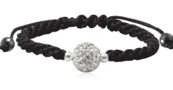 Silkearmbånd Med krystal Kugle
