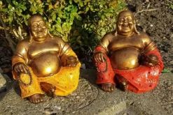 Små Kinesiske Buddhaer / rød eller orange