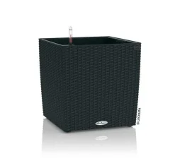 Sort Lechuza cottage 30x30 med selvvanding