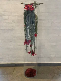 Stor cylinder glasvase / gulvvase H.120xØ.25 - Min. 6stk