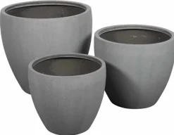 Stor Kakita potte i grå fiberstone