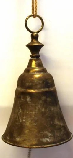 Stor klokke i antik metal - H.47cm - Troja Bell
