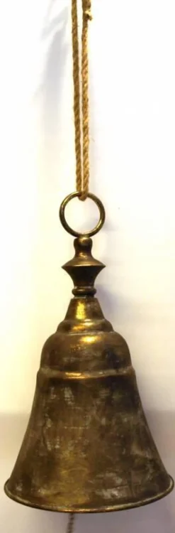 Stor klokke i antik metal - H.47cm - Troja Bell