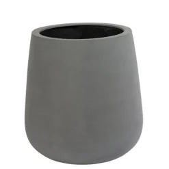 Stor konisk sort eller grå plantekrukke - 2 str.