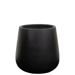 Stor konisk sort eller grå plantekrukke - 2 str.
