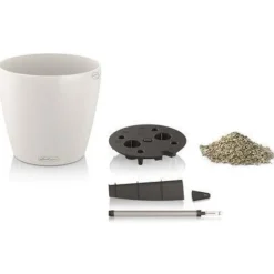 Stor Lechuza Krukke Ø.70 med selvvanding - sandbrun / Afhentning