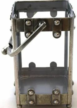 Stor pommern lygte med glas og hank