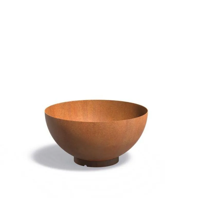 Stor skål/bowle i 4mm corten rust - Ø.80 + Ø.100 + Ø.120