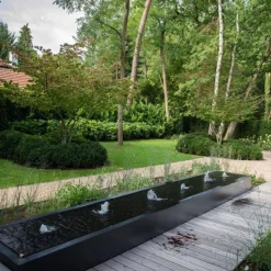 Store aflange vandfontæner i aluminium - op til 6 meter