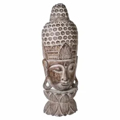 Store Buddha masker/statuer i træ - bord & væg
