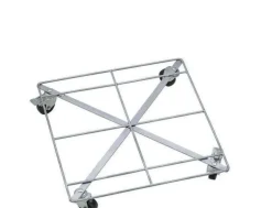 Store firkantede flettede rattan kurve / krukker - M/U Hjul