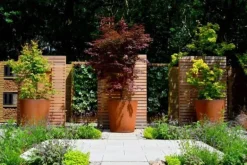 Store koniske krukker i rust - Ø.100cm + Ø.120cm