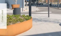 Store ovale krukker i rust / Adezz Ellipse