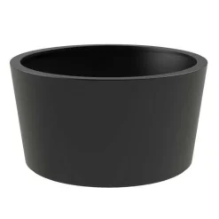 Store runde krukker i antrazit - Ø.95cm + Ø.120cm + Ø.150