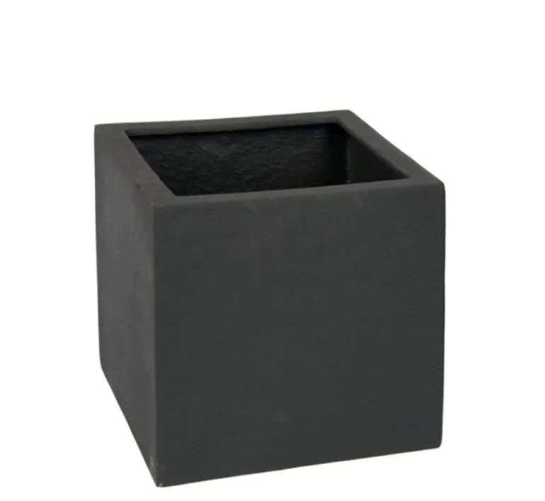 Store Sorte + Grå krukker - Firkantede plantekummer - Udendørs