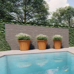 Store TUBE krukker i rust - 3 størrelser op til Ø.100cm til træer og palmer