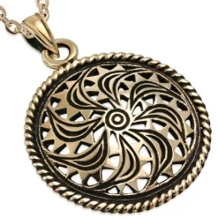 Sun Vedhæng I Bronze