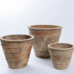 Terracotta krukker med antikbehandling - Ø.55cm