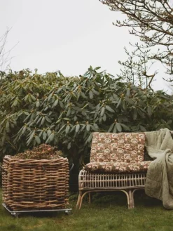 Trolley / Hjulsæt til firkantet rattan krukke