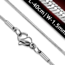 Tynde Slangehalskæder - 2 størrelser - 40cm+45cm