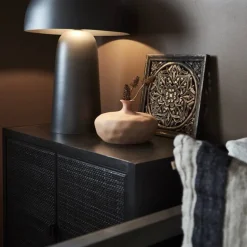 Udskåret trærelief i antik guld 30x30cm