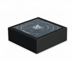 Vandkumme / Vandfontæne med lys / Aluminium