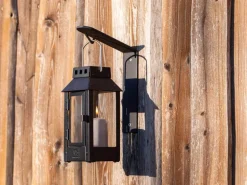 Vægkrog til lanterner / sort - hvid - galvaniseret - kobber - oliven