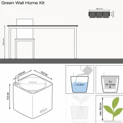 Vægpotter med selvvanding / Lechuza Green Wall