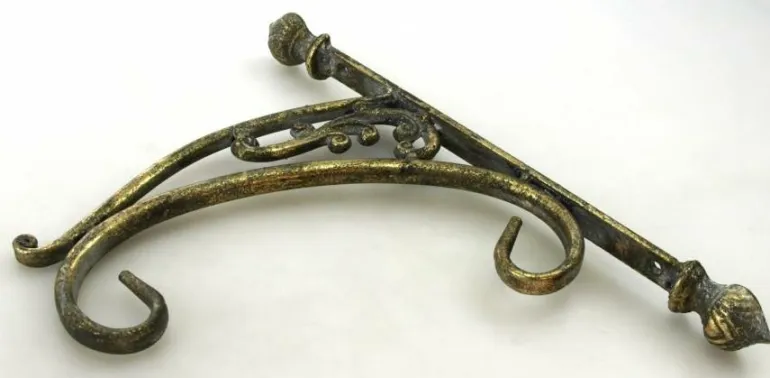 Vintage Ampelkrog / lanternekrog i guld antik