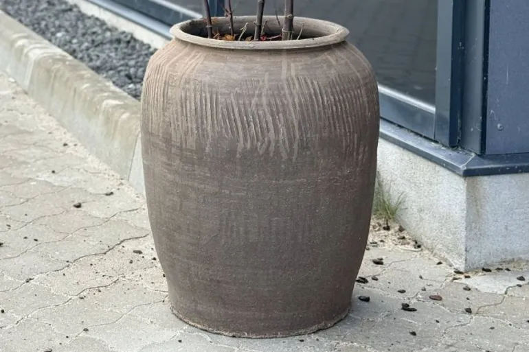 Vintage Lerkrukke - H.45xØ.38cm