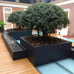 120x120cm kvadratiske Krukker i glasfiber / polyester