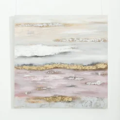 80x80cm Landscape Abstrakt oliemalerier på kanvas - sæt 2stk