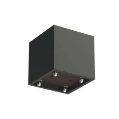 80x80cm plantekrukker i glasfiber med hjul - 3 str.