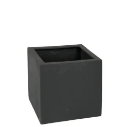 30x30x30cm sort firkantet frostsikker krukke - Minimumkøb 12stk